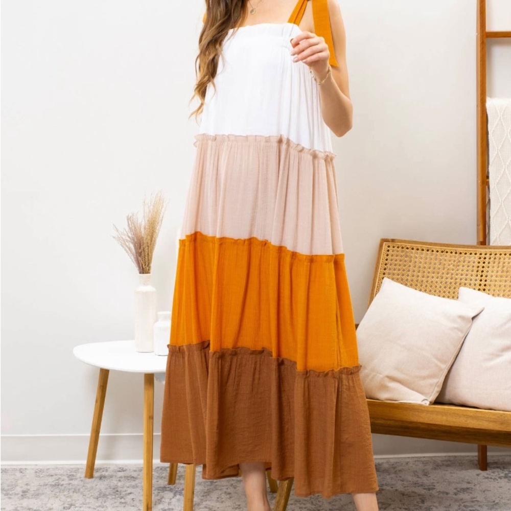Blu Pepper Color Block Dress